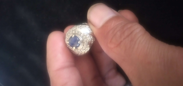 CINCIN BATU BLUE SAFIR